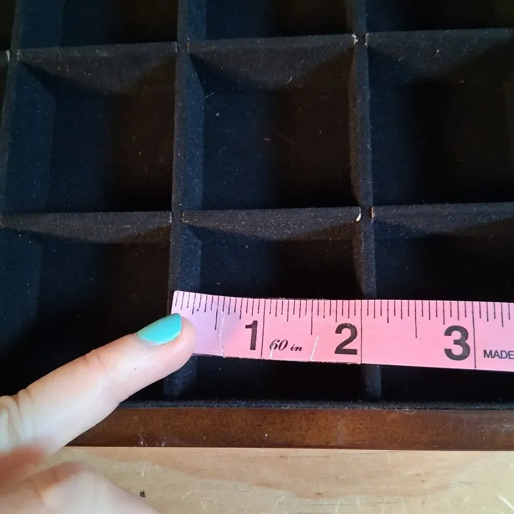 Silkenty Wooden Jewelry Box Organizer 24 Compartment Box Wooden Jewelry Box